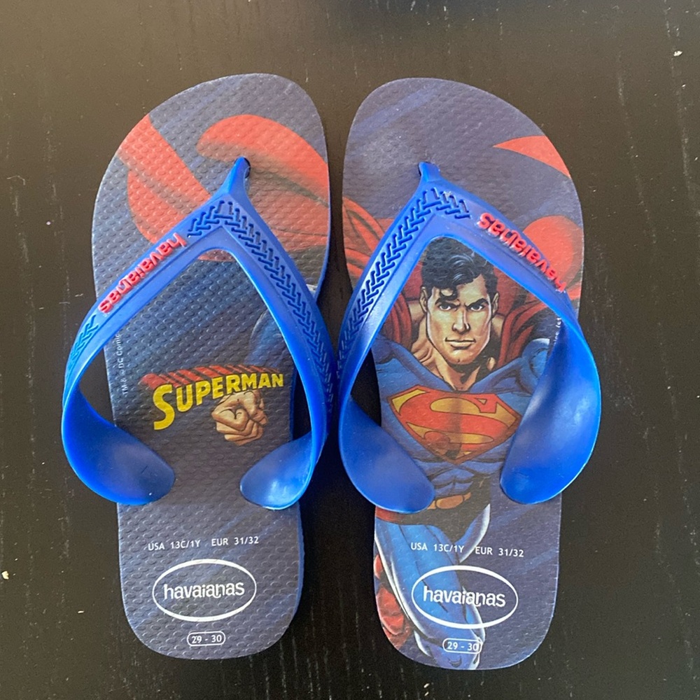 Kids superman Havaianas sandals